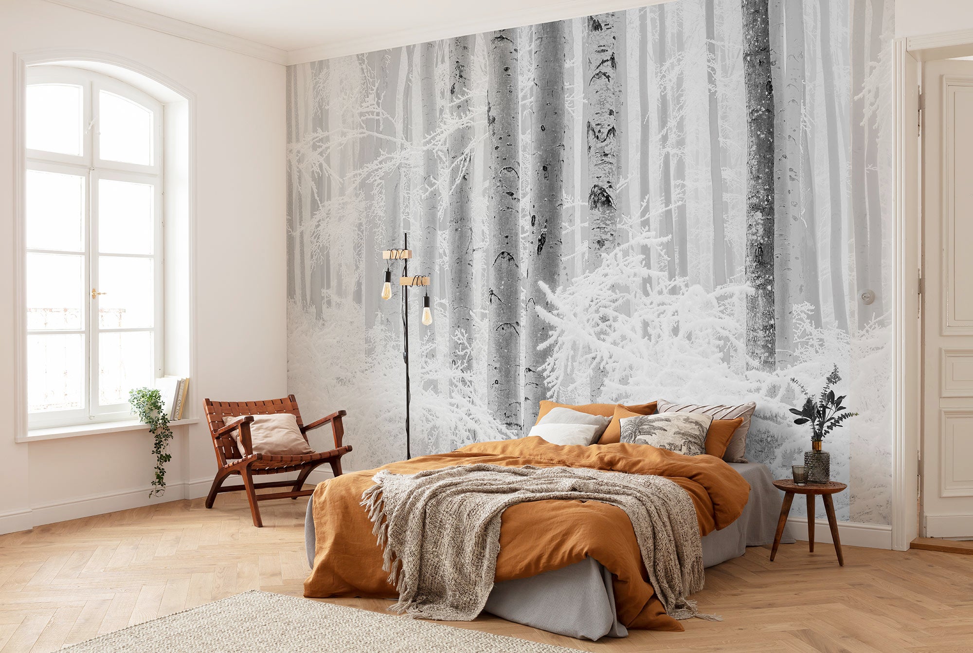 Papel pintado no tejido panorámico de komar - bildagentur huber winter wood - talla: 400 x 280 cm