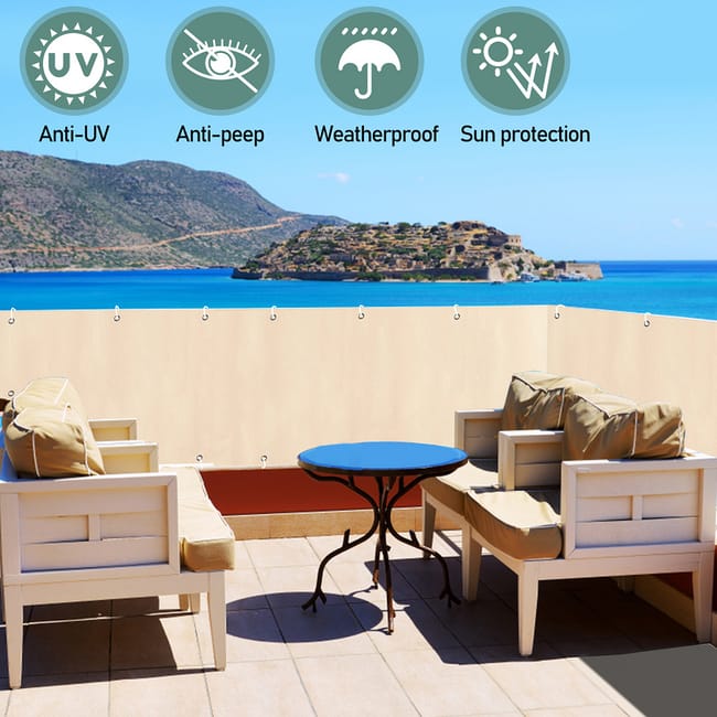 Copertura Per La Privacy Per Balconi E Ringhiere, 100% Opaca, Per - Foto 2