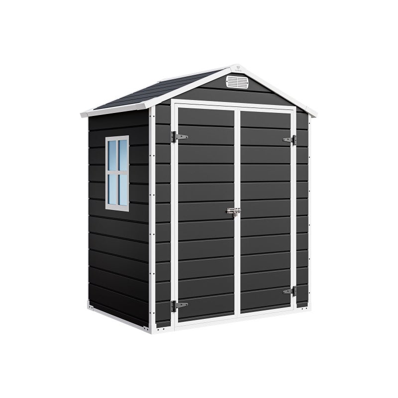 Domek ogrodowy NORDVIC Vidar 180x133 cm, tworzywo, Cold Grey