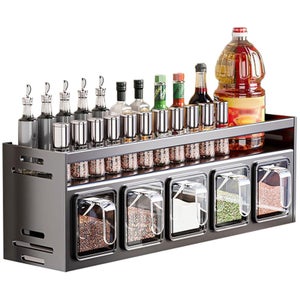 Cestino Portacondimenti Garcia De Pou - In Ferro Verniciato Nero, Design Classico Per La Tua Cucina - Foto 3