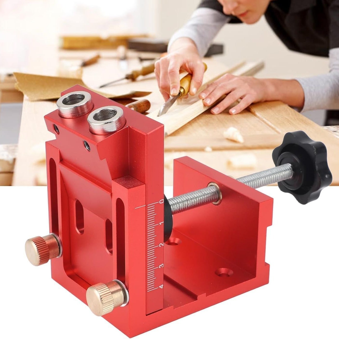 Cerniera Per Porta In Lega Di Alluinio Jig Lavorazione Del Legno Foro Opener Localizzatore Per - 2