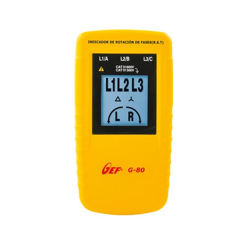 Analizzatore Di Rotazione Fasi PRM-5-EUR - Tester Sequenza Trifase 100-700V CAT IV - Senza Batterie