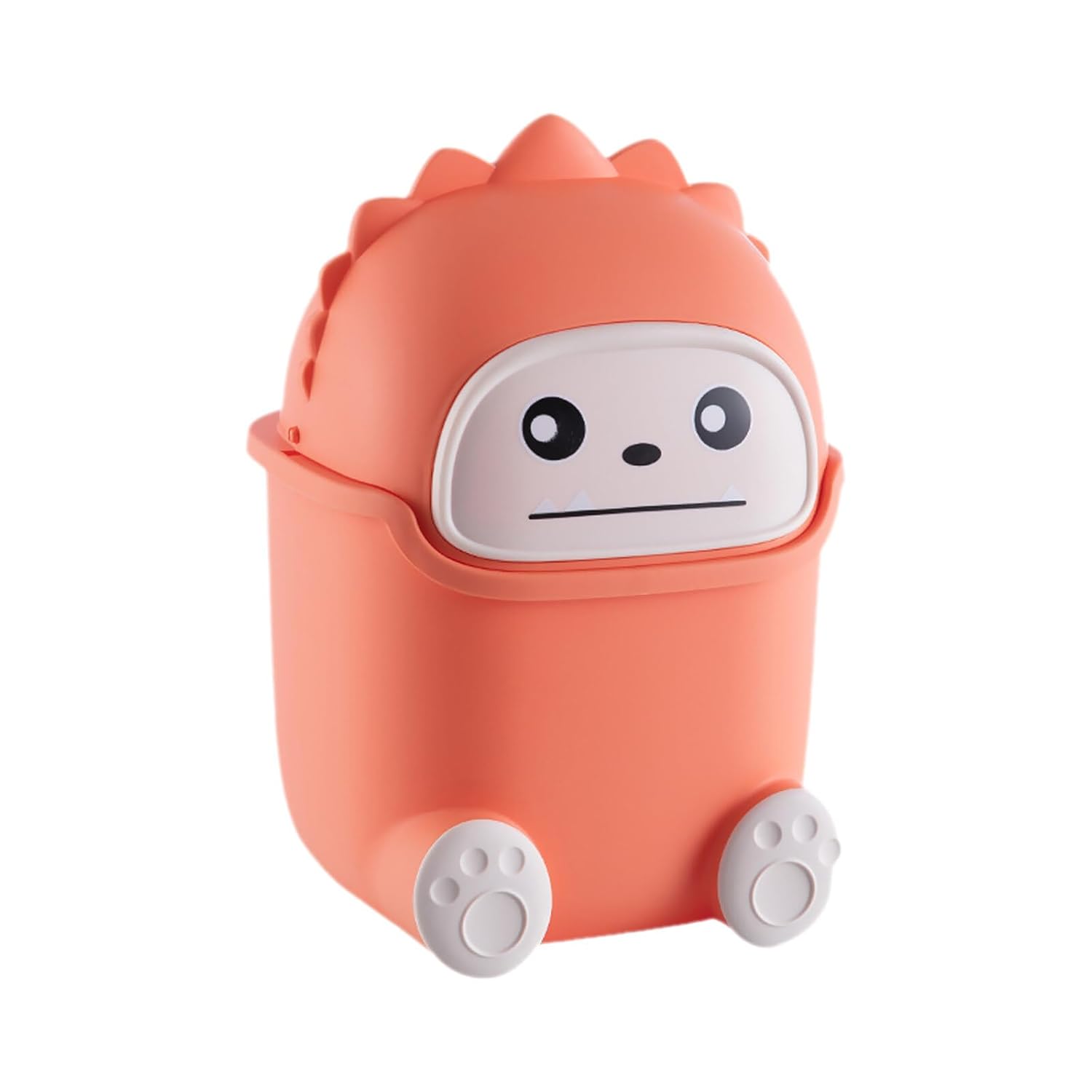 szt. Kosz na śmieci stołowy, Kosz na śmieci stołowy z pokrywką, Mały kosz na śmieci do biura, Uroczy kosz na śmieci do biura z kreskówkową kreskówką,