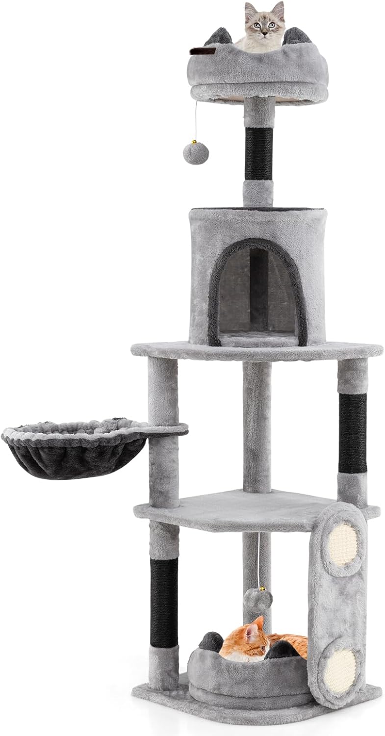 Arbre à Chat Multi-Niveaux, Arbre a Chat Design avec Griffoirs et ...