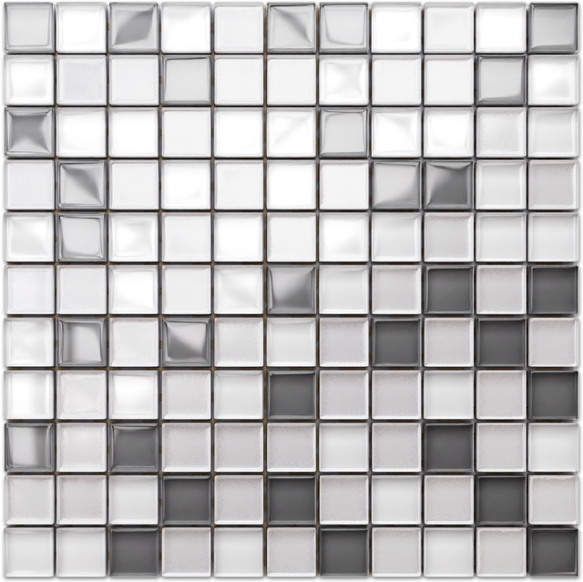 Mosaico per bagno cucina da interno in vetro – WHITE PEARLS