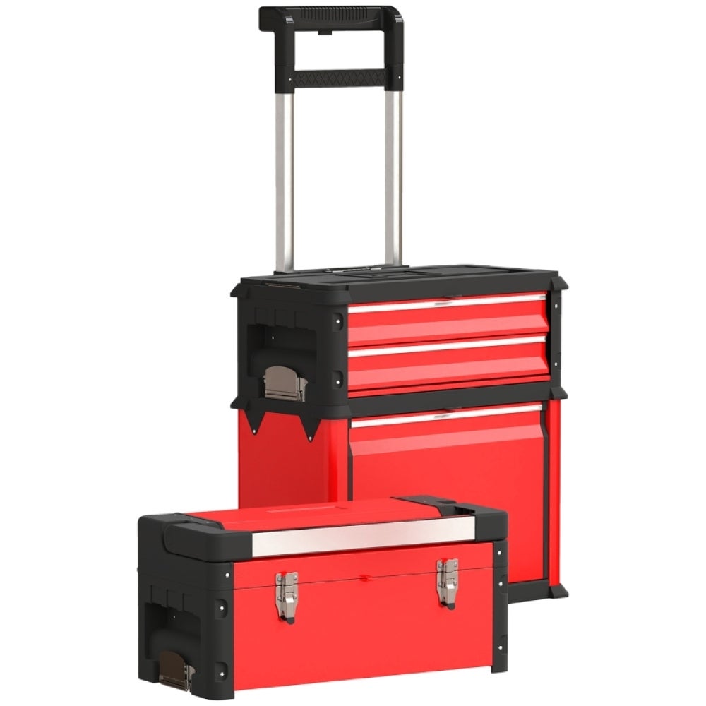 vidaXL Boîte à outils roulante 460x280x677 mm PP vidaXL Boîte à outils roulante 460x280x677 mm PP