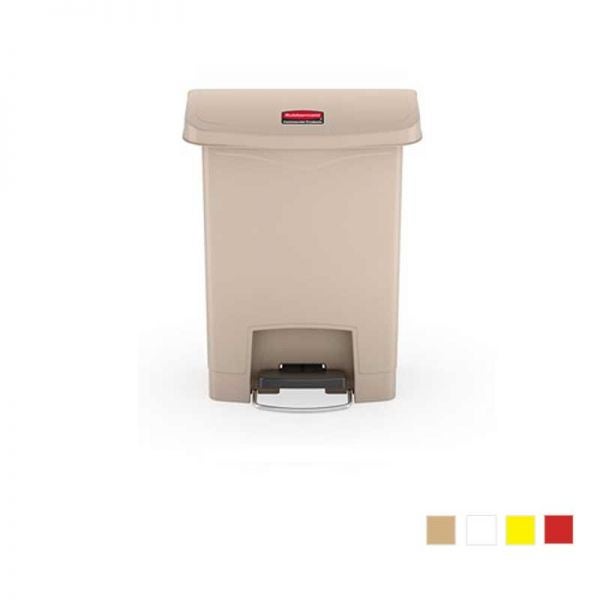 Rubbermaid Commercial FG354060BEIG – Collecteur De Déchets 87 L Beige Slim Jim Avec Conduits D'Aération