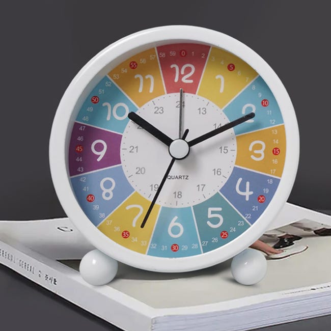 Despertador digital infantil: despertador de aprendizagem com luz