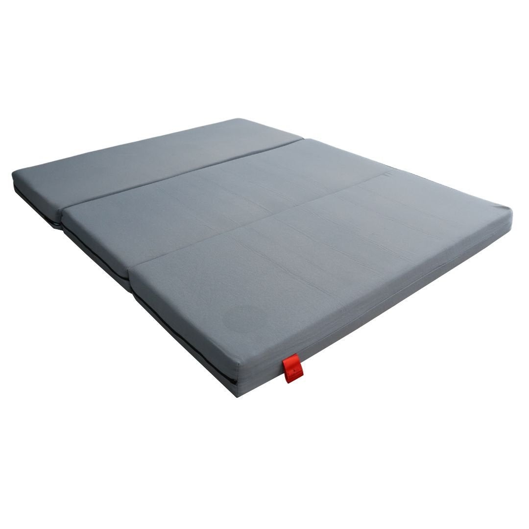 Cama para ford transit connect - 5cm grosor con hr 20kg/m3. suave, 3cm de viscoelástica - gris