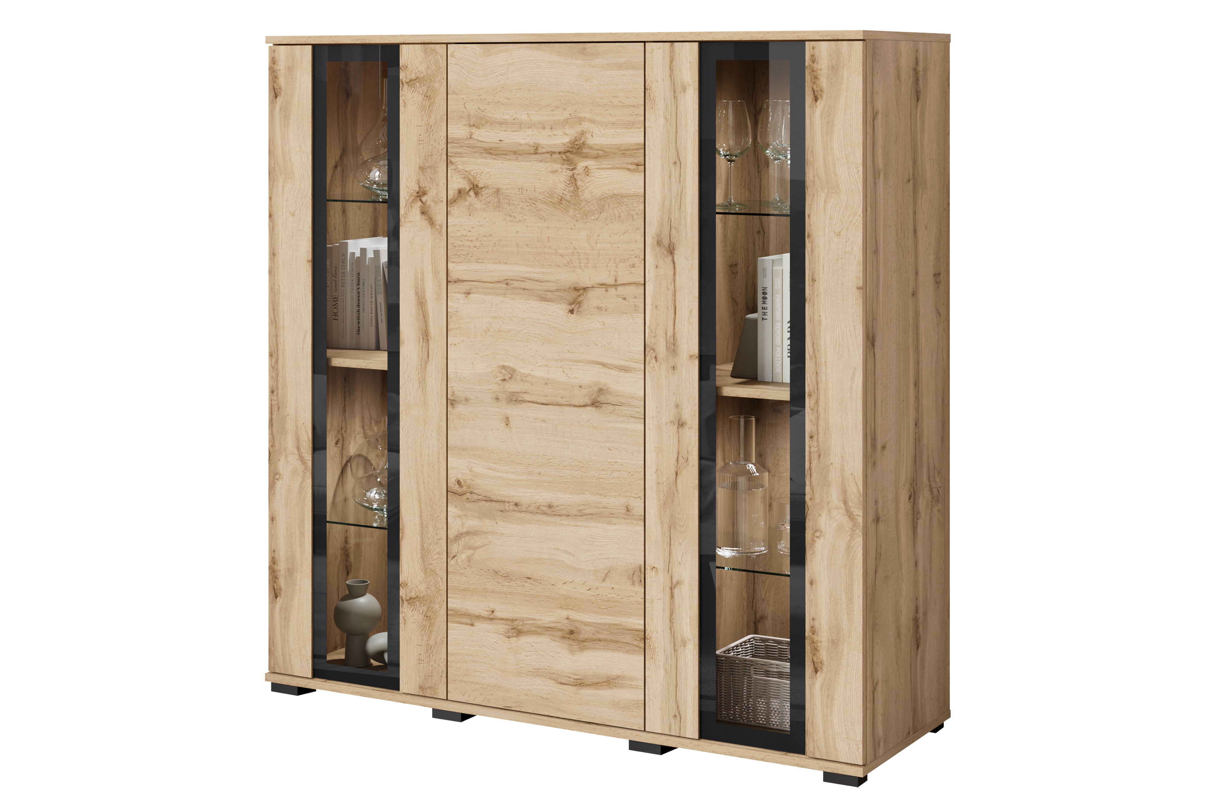 MINIO go for it, Witryna FARO 120 cm dąb wotan