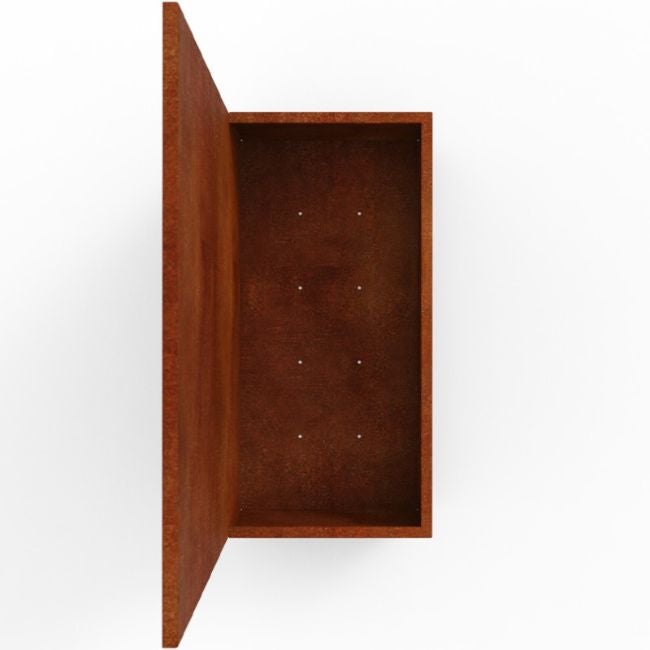 Jardinière avec panneau métal Acier Corten Premium H.180 cm motifs Oiseaux - madecoupesurmesure - 6