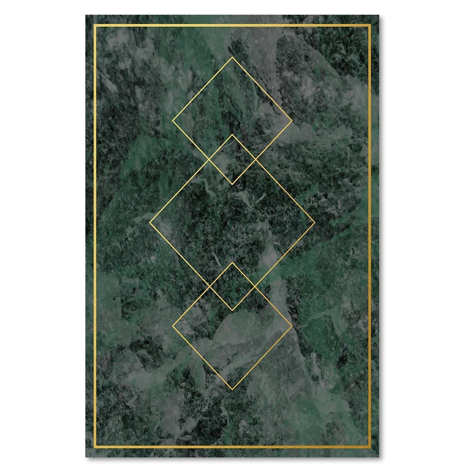 Tableau bois carrés dorés - 80 x 120 cm - 2