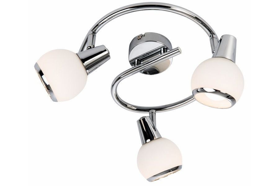 Lampa sufitowa wisząca Loris chromowana 3xE14x40W wym: 14 x 25 x 25 cm metal Reality