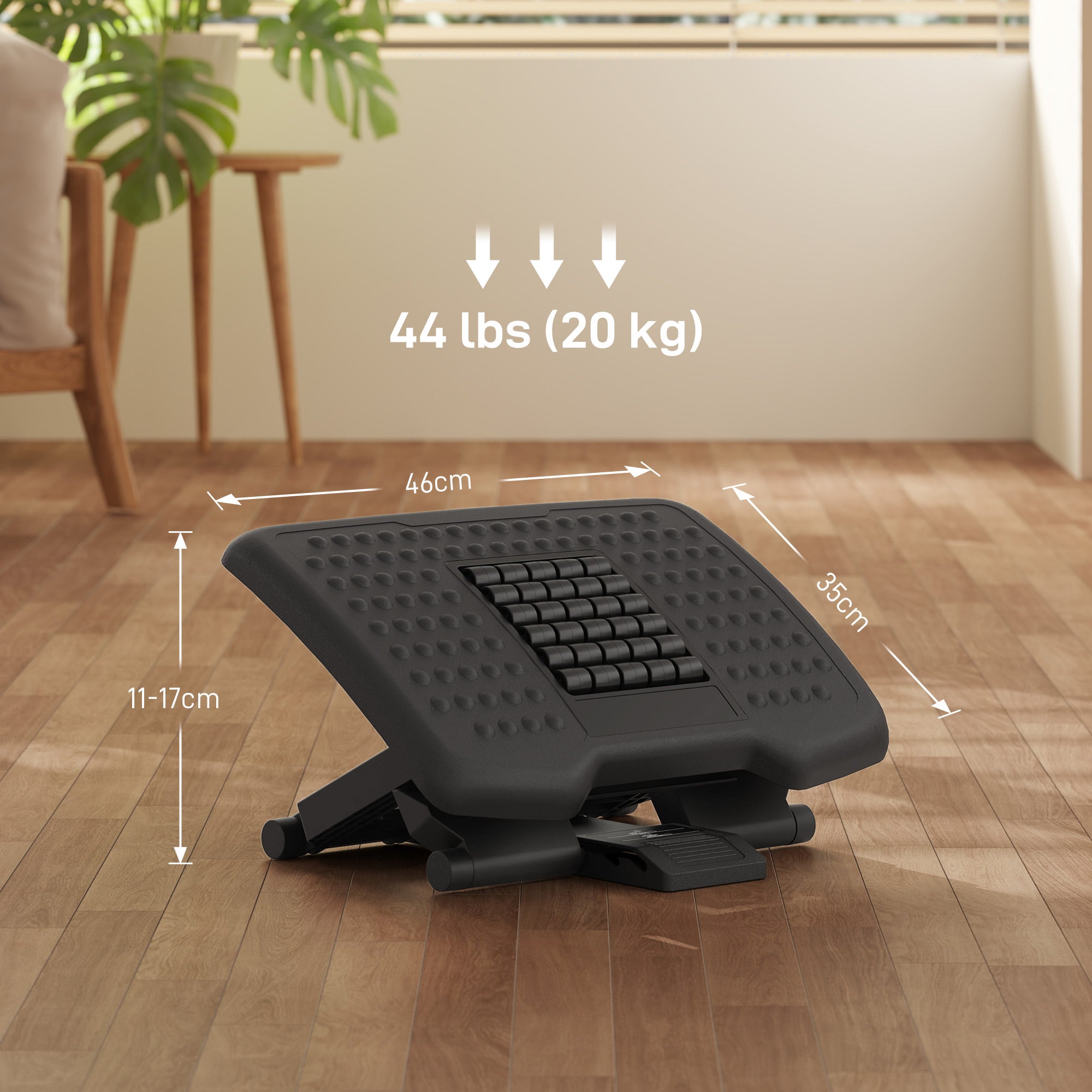 Repose-pieds de bureau ABS HOMCOM - 3