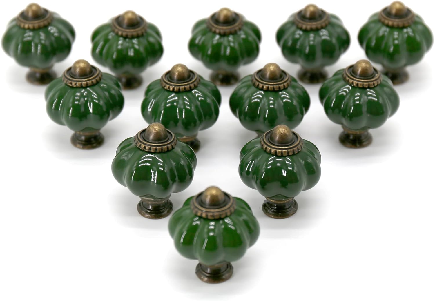 12 sztuk ceramicznych gałek do szuflad, szafek, mebli kuchennych, uchwytów do szafek, (ciemny turkus (33 mm)