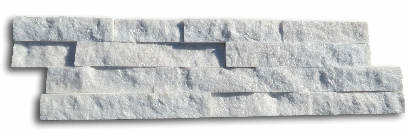 Parement mural - SLIMPANEL - Whitepearl - Naturelle - 15x55-60x1-2cm en Z - 3