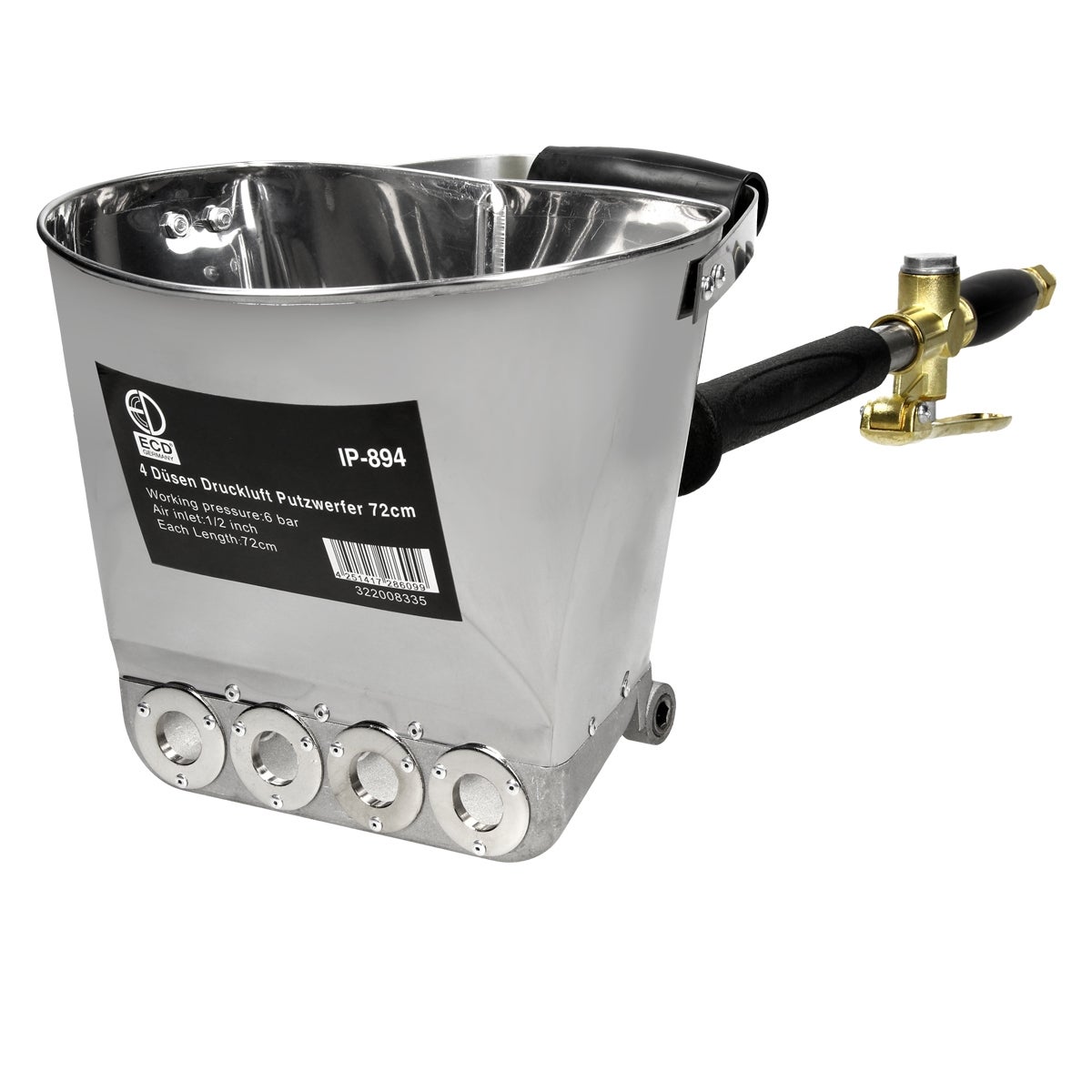 Ciment Mortier Pistolet À Pulverisation, Machine A Crepir Avec 4 Trous De Pulverisation Pulverisateur De Sablon Platre Beton Mortier Chaux Pour Pein 96550188