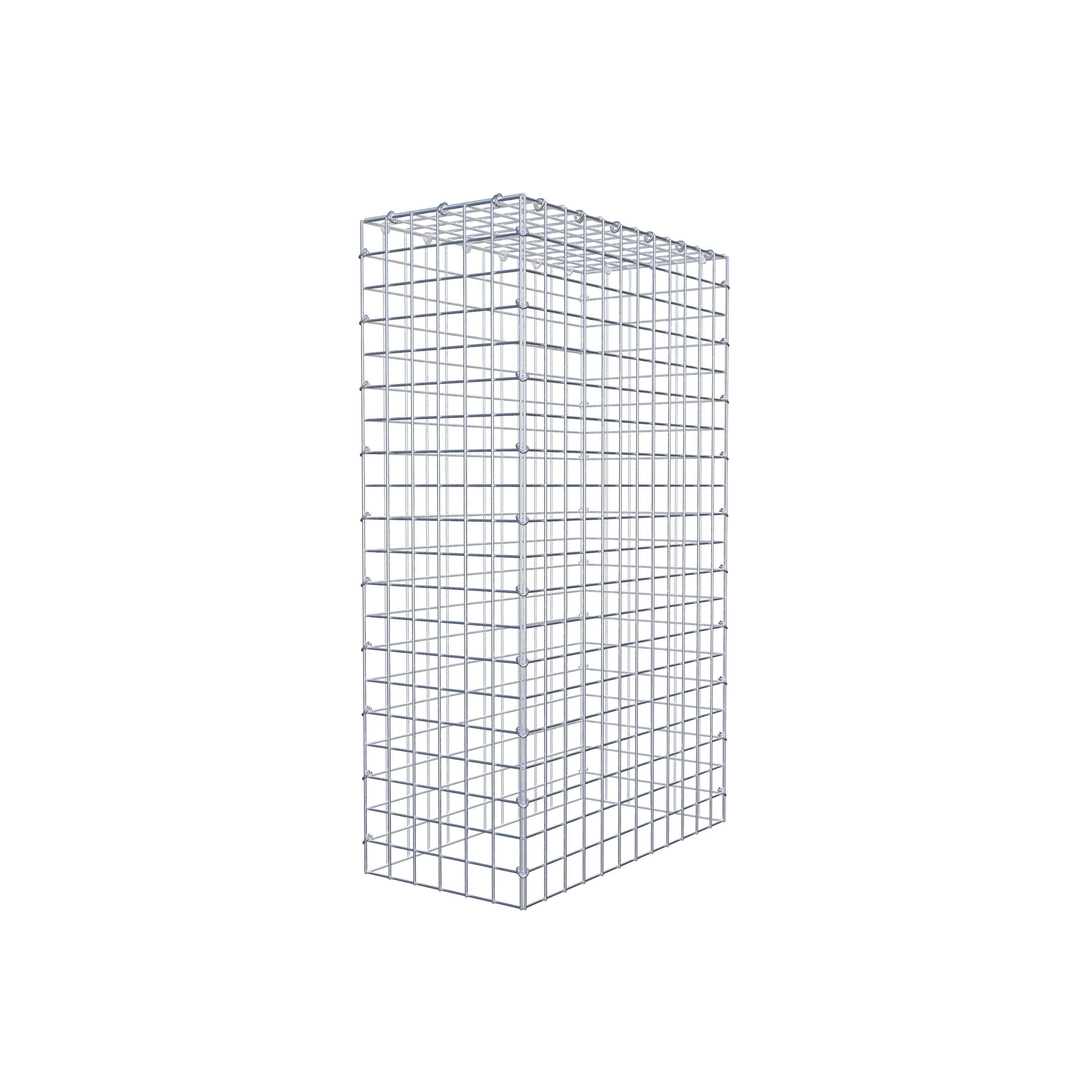 Gavión para apilar en acero galvanizado 100x60x30cm (LxAxP), malla 5 x 5cm, Anillo en C, sin rejilla inferior - 2