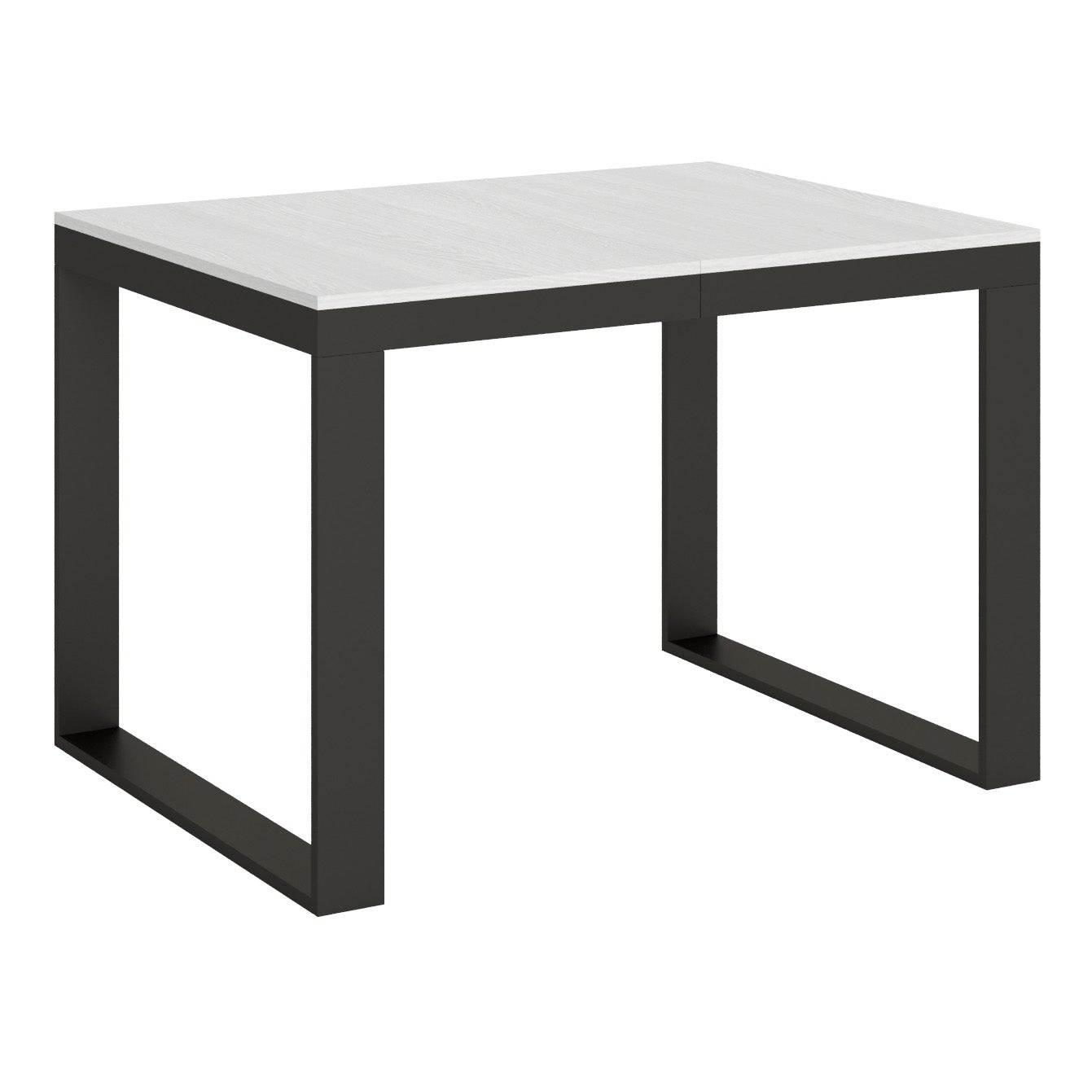 Stół rozkładany 90x120/224 cm Tecno Evolution Biały Jesion Stelaż Antracyt