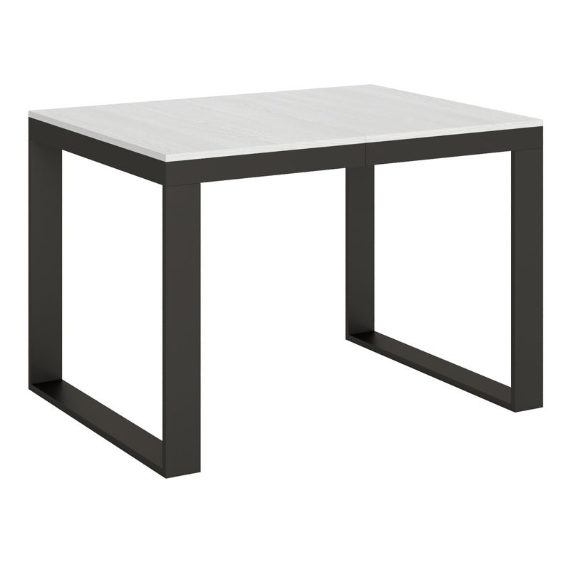 Stół rozkładany 90x120/224 cm Tecno Evolution Biały Jesion Stelaż Antracyt