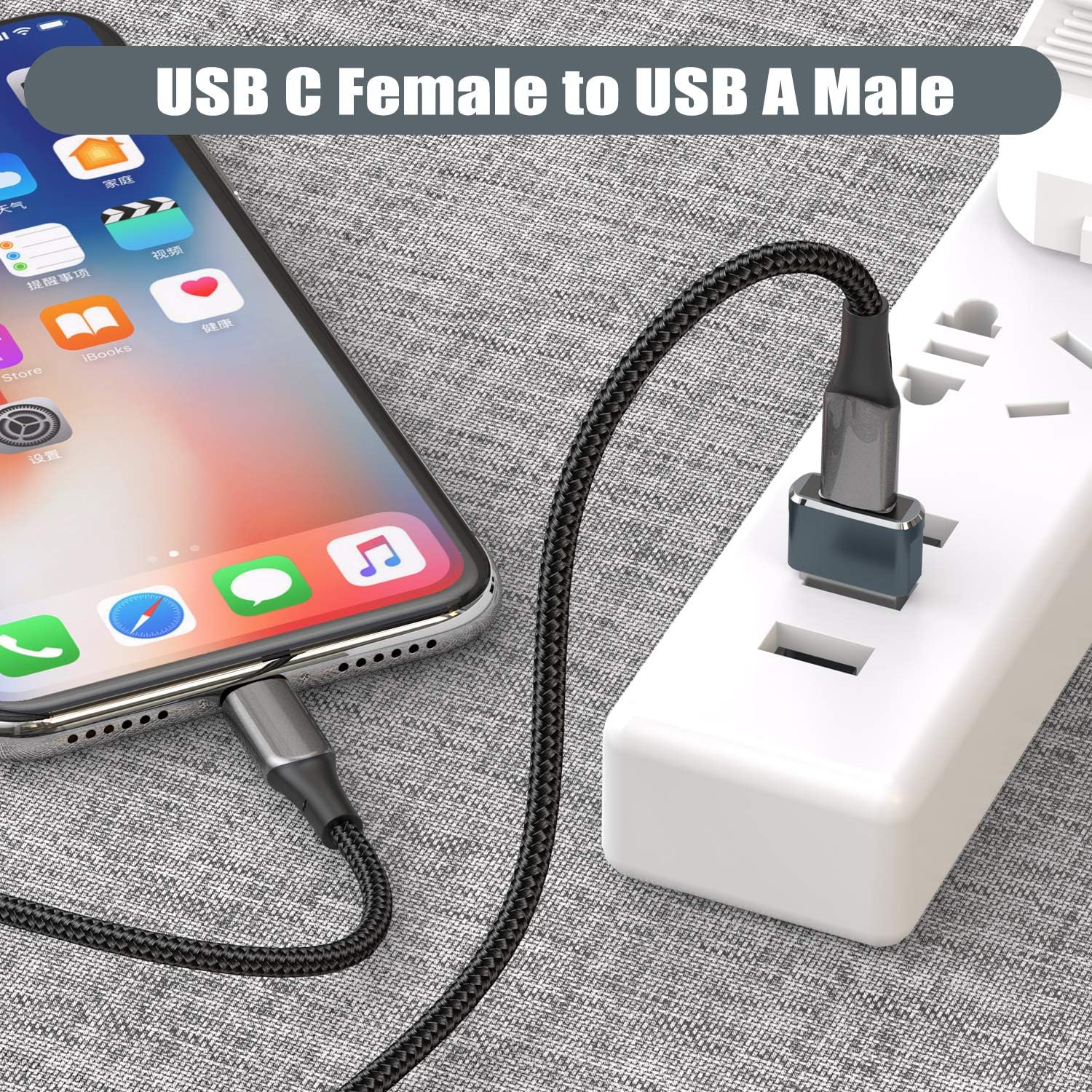 Adattatore da tipo C a USB 3.0 maschio femmina Convertore universale per dati di ricarica OTG da USB C a tipo C maschio femmina