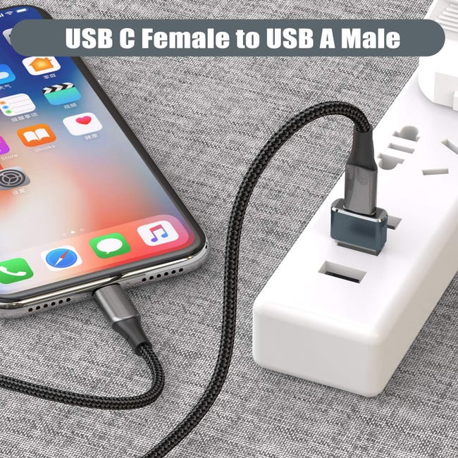 Adattatore da tipo C a USB 3.0 maschio femmina Convertore universale per dati di ricarica OTG da USB C a tipo C maschio femmina Adattatore da tipo C a USB 3.0 maschio femmina Convertore universale per dati di ricarica OTG da USB C a tipo C maschio femmina