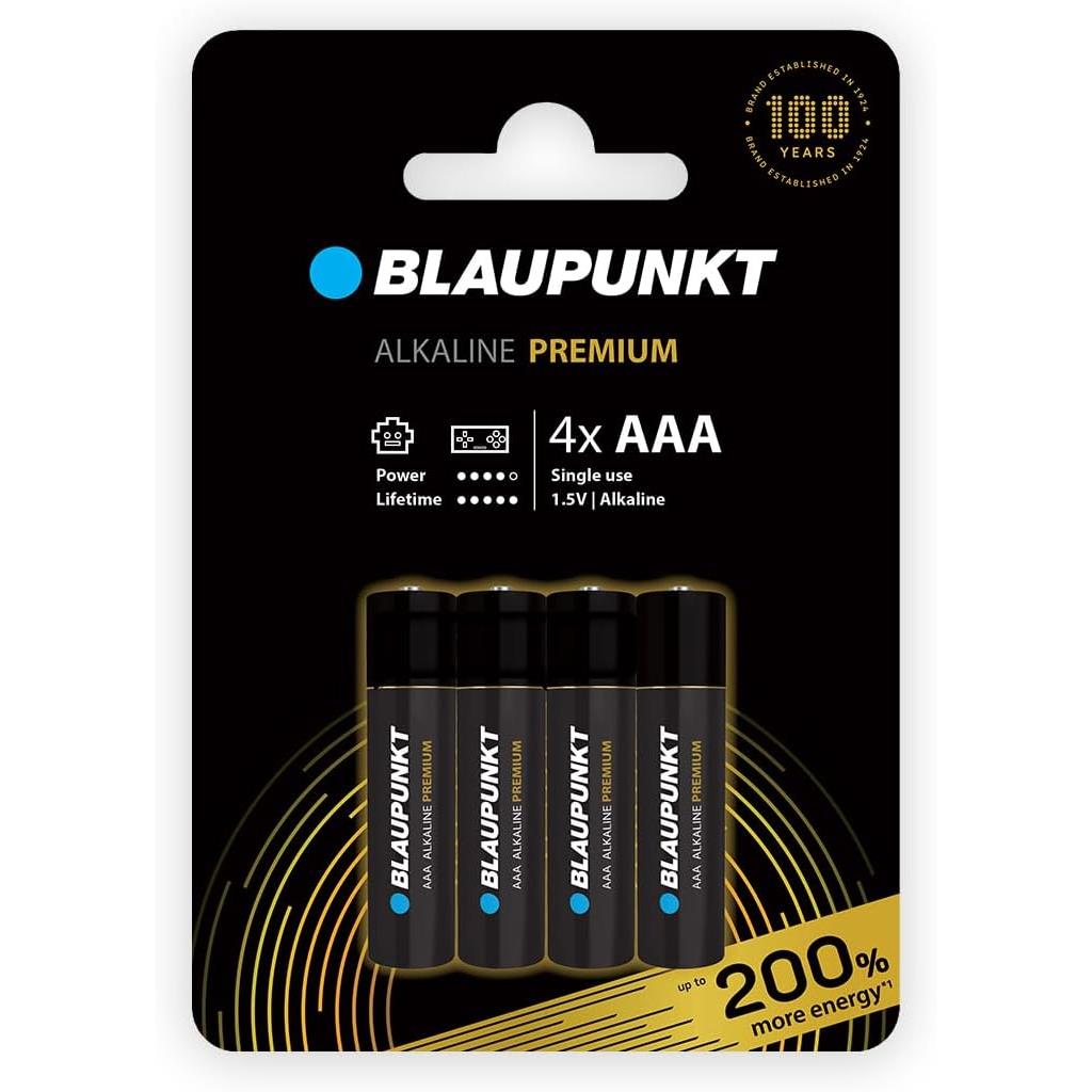 4 piles alcalines Duracell Plus format Mini Style AAA avec une durée de