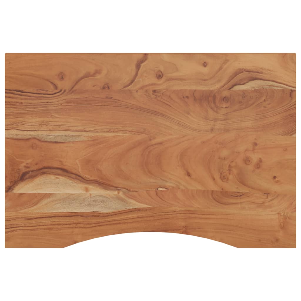 Tablero de escritorio rectangular madera de acacia 90x60x2,5 cm - comfortxl