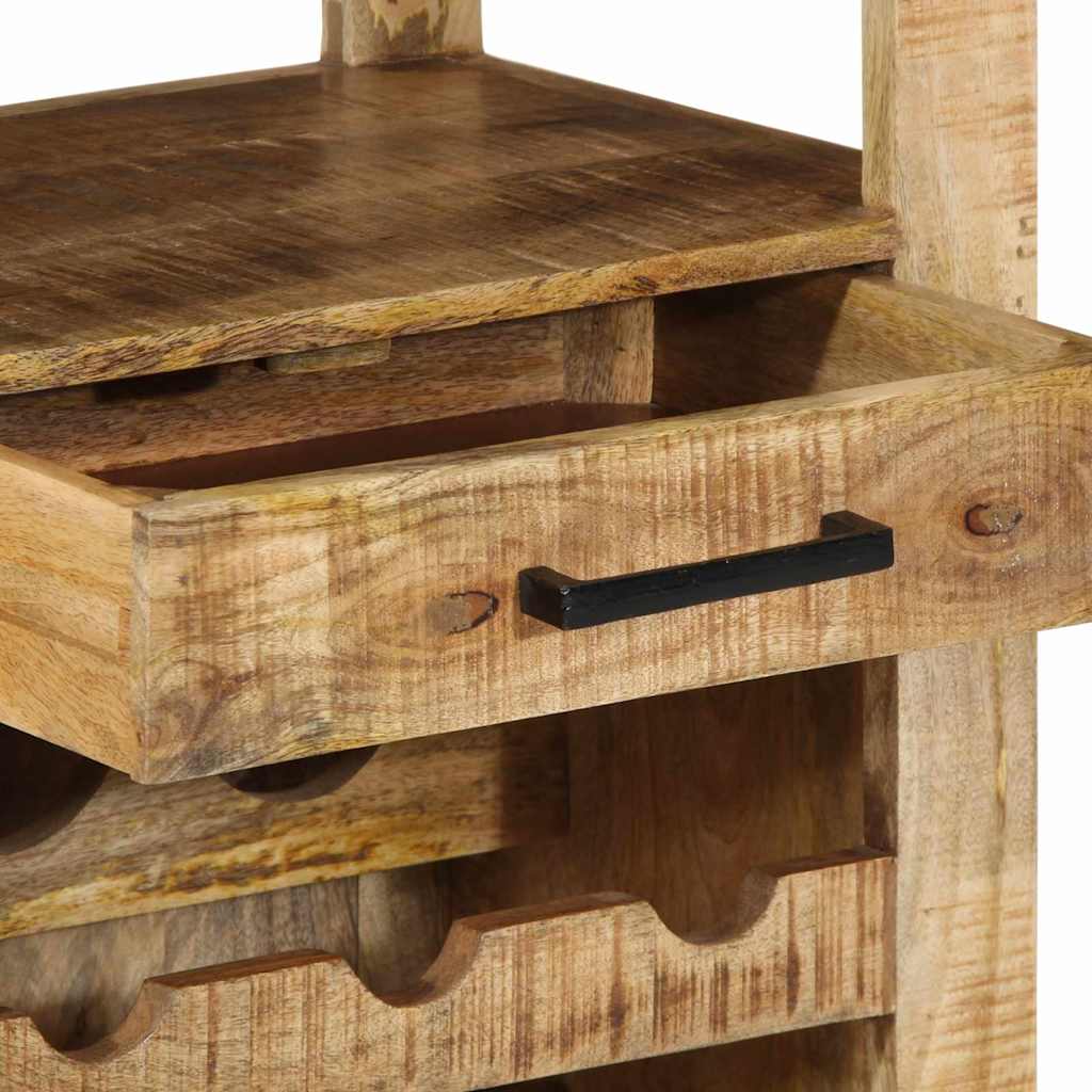 Chariot de cuisine Marron 55 x 40 x 80 cm Bois de mangue massif vidaXL - 9