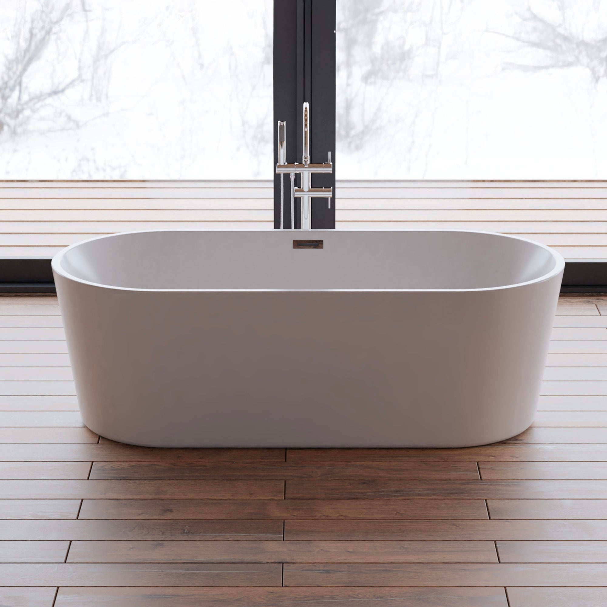 Baignoire Ilot Jade 170 blanche 170 x80 x58 cm, by SPALINA - 5