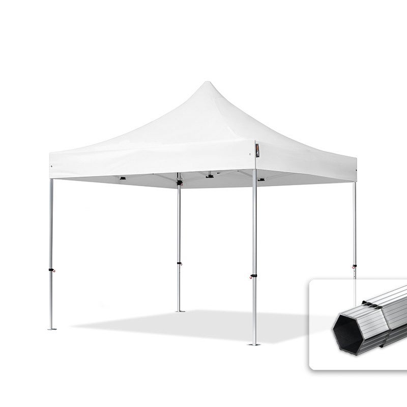 3x3 m Namiot Ekspresowy PROFESSIONAL Alu 40 mm, trudnopalny, biały
