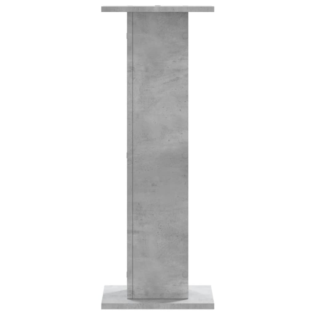 Supports pour plantes, 2 pièces, gris béton, panneau de bois - 4