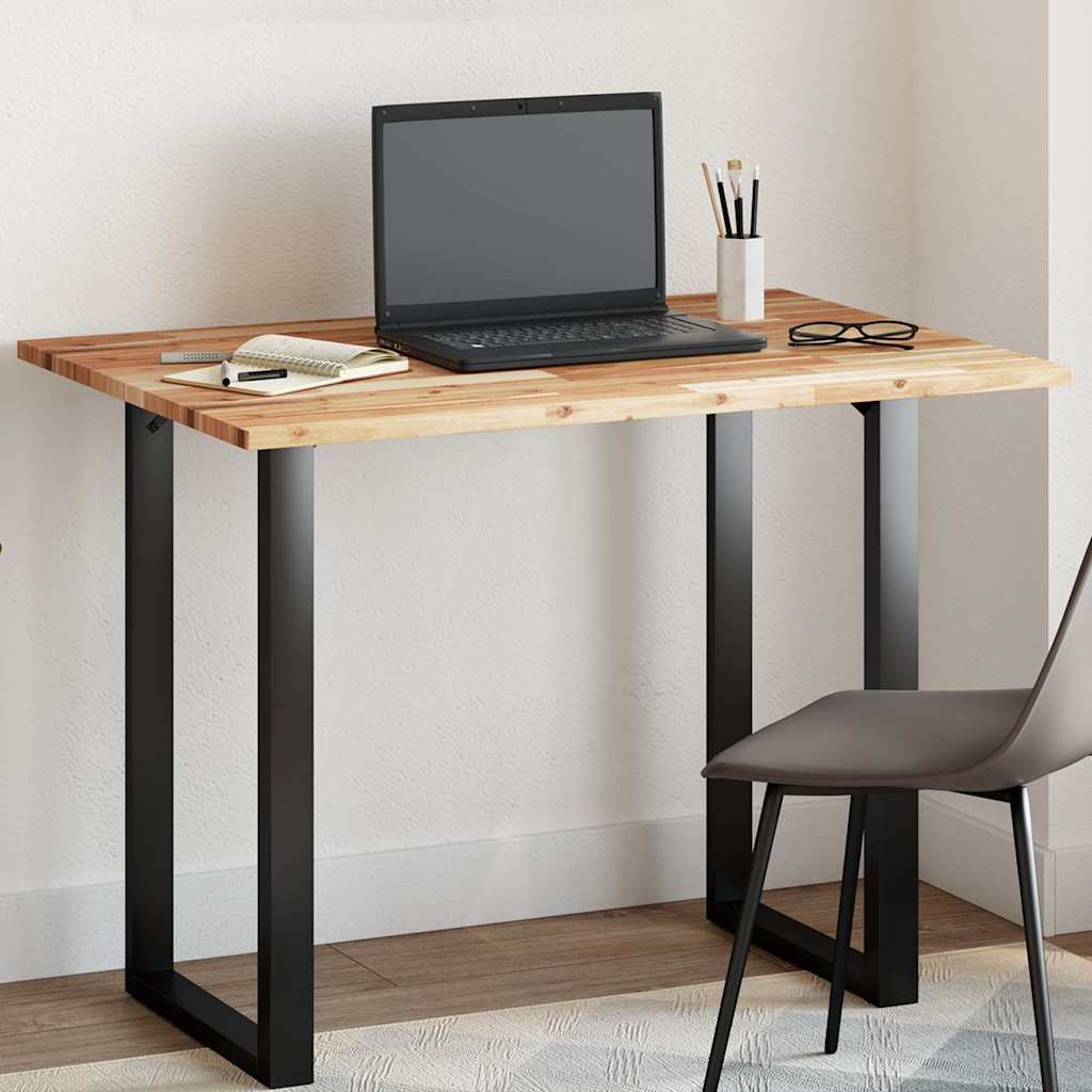 Piano Tavolo In Legno Massello Di Acacia – Rettangolare 100x70x2 Cm, Non Trattato, Per Interni