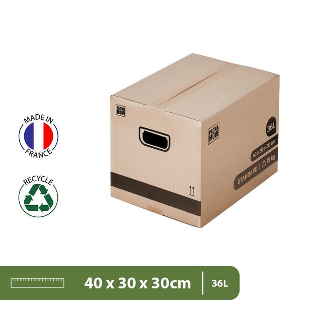 Pack And Move - Lot 40 Cartons Déménagement Livres Premium - 40 X 30 X 30 Cm Extreme Resistance 20 Kg Poignees Renforcees 2 Adhesifs Offerts 97227257 Pack And Move - Lot 40 Cartons Déménagement Livres Premium - 40 X 30 X 30 Cm Extreme Resistance 20 Kg Poignees Renforcees 2 Adhesifs Offerts 97227257
