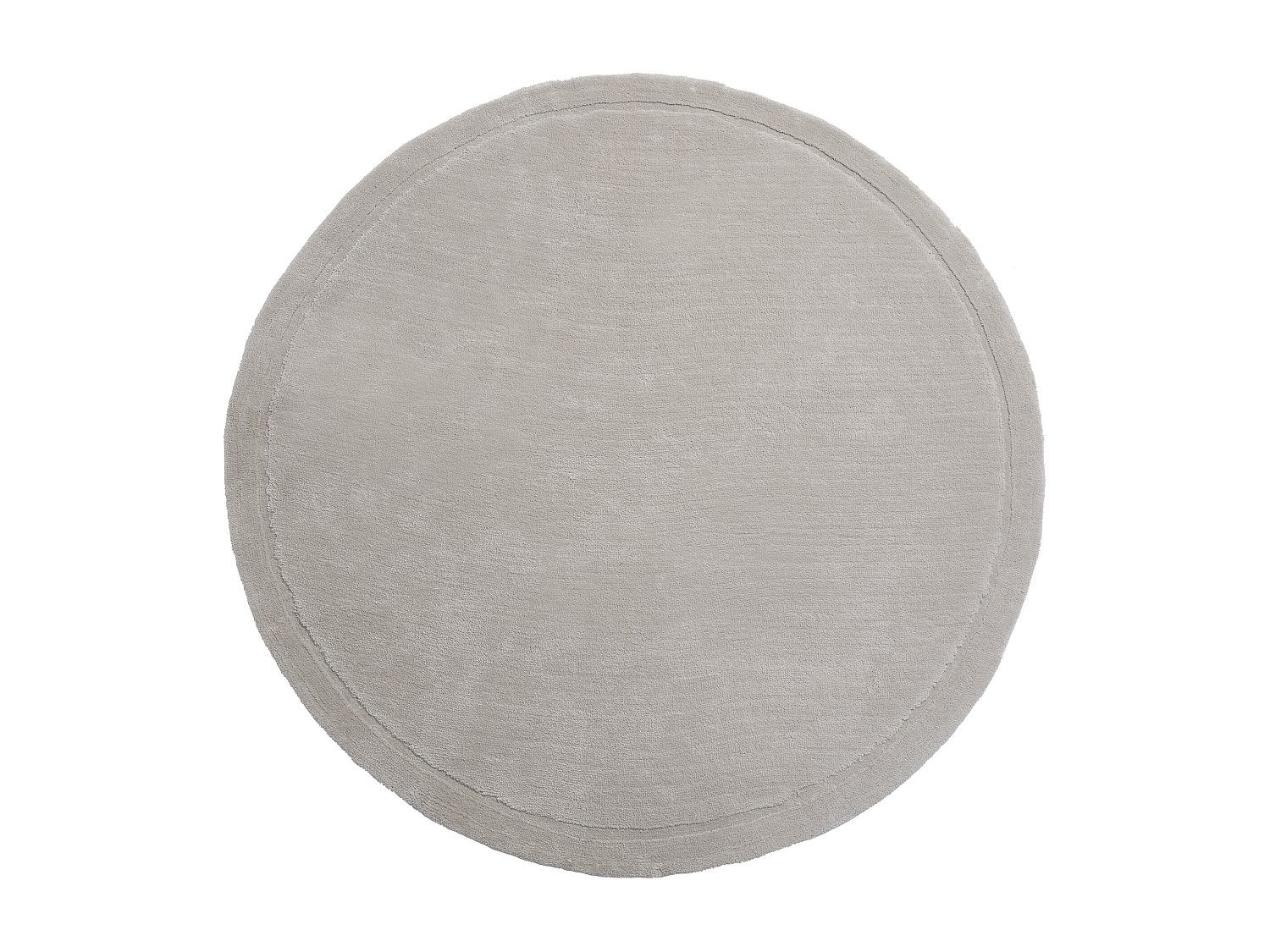 Dywan ze średniej długości włosiem , okrągły- 200 x 200 cm - Taupe - VELINA - 2