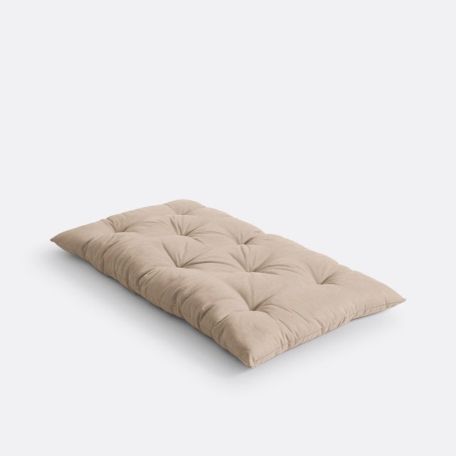 Matelas de sol coton recyclé 190 cm, Scenario - Naturel - 190 x 90 cm