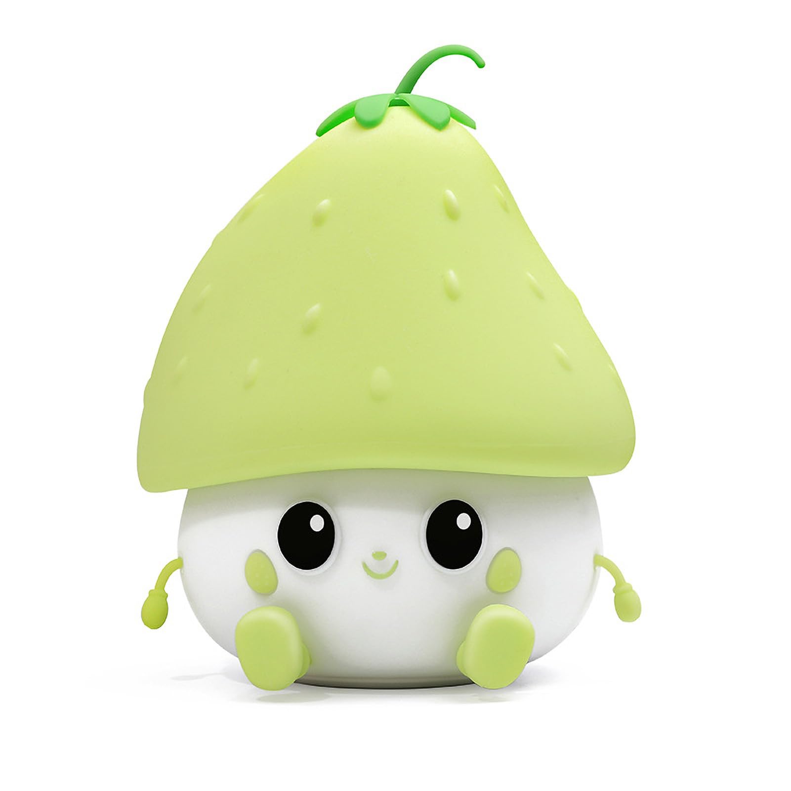 Luce Notturna A Forma Di Fragola In Silicone | Lampada LED Touch Con 3 Intensità | Ricaricabile USB | Per Bambini E Adulti - 2