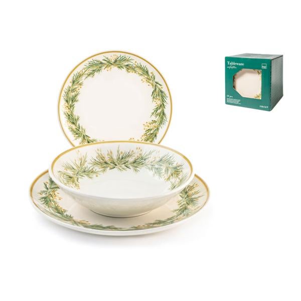QVC Tognana Charme Servizio tavola 18 pezzi con tovaglia Qualità Casa e giardino