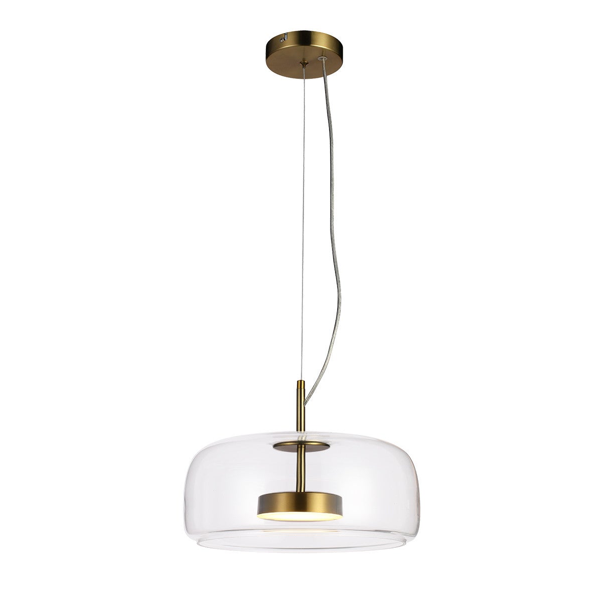 Lampa wisząca CASTE LED 10W Ciepła biel 850lm złota wym: 120 x 33 x 33 cm Italux