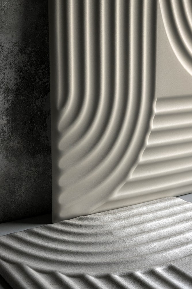 Panel dekoracyjny ścienny XPS 3D LINE STUCCO 50×50 cm cashmere Marbet Design 8 szt. - 6