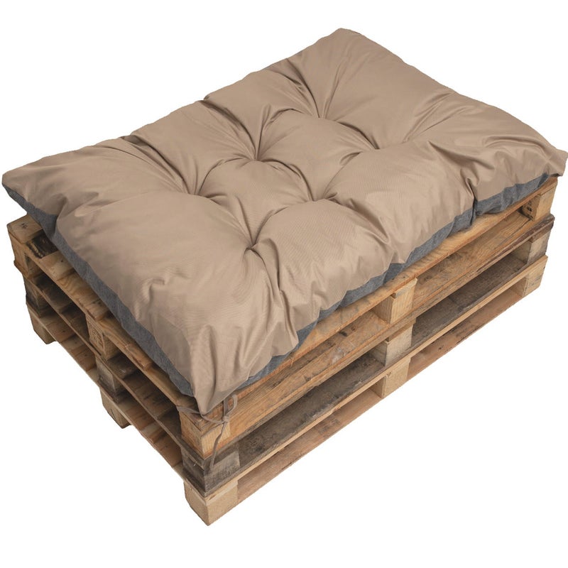 Poduszka ogrodowa na paletę 120x50cm poduszka na meble ogrodowe beżowa, poduszka na balkon taras, poducha ogrodowa na meble z palet