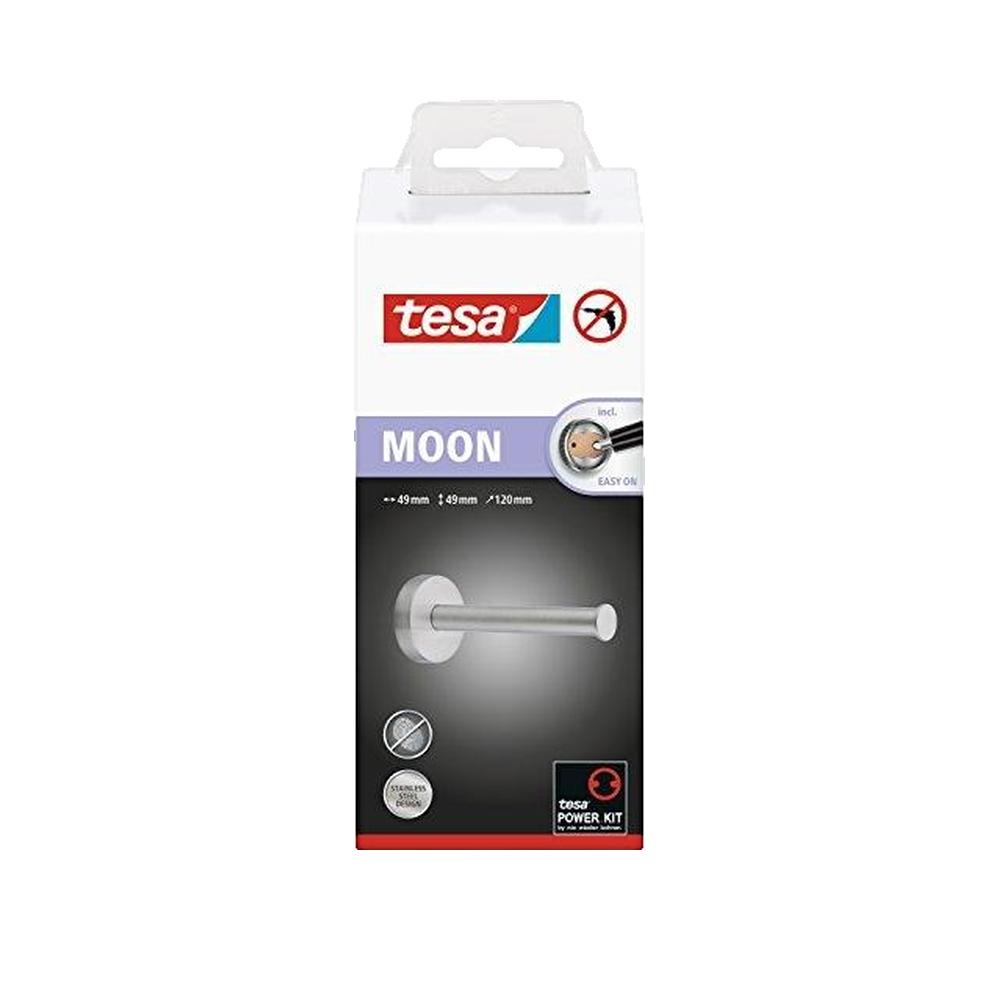 Uchwyt na Papier Toaletowy Tesa Moon stal nierdzewna elegancki design bez wiercenia