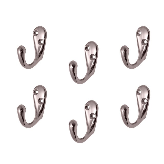 Appendiabiti Da Parete In Acciaio Inox, Appendiabiti Con Gancio Resistente Portasciugamani 6 Ganci Nero 91948492