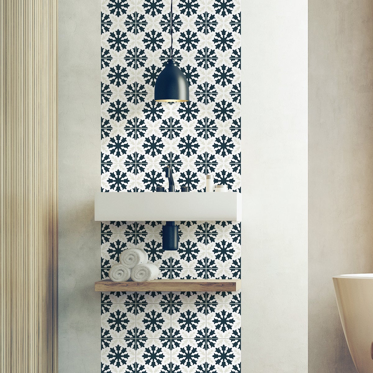 24 adesivi piastrelle di cemento azulejos Tesa - Sticker adesivo - adesivi murali - 24stickers15x15cm - 3