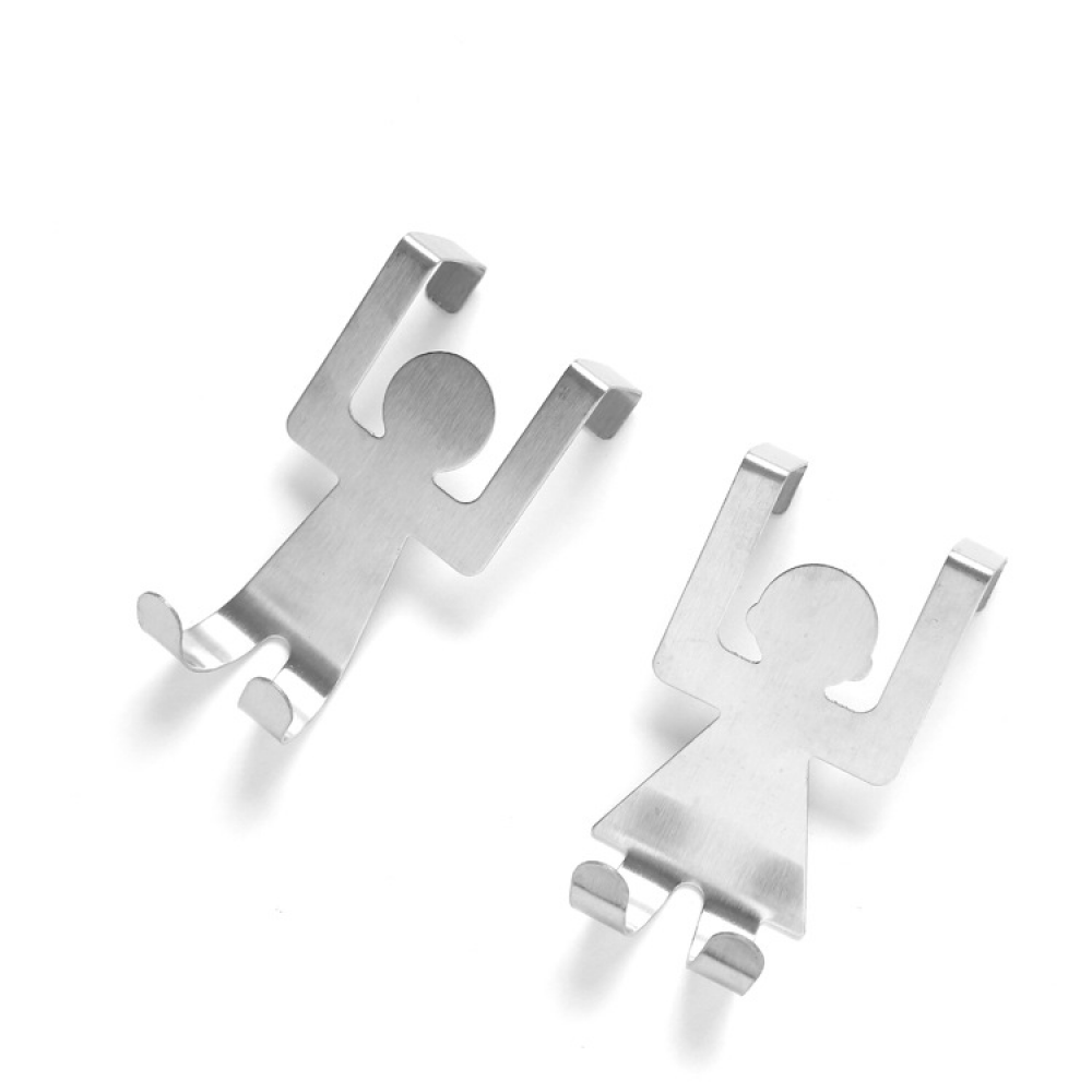 Haczyk za drzwi 2 sztuki haczyków ze stali nierdzewnej szafki kuchenne wieszak na drzwi kuchenne wieszak na rurę do przechowywania za drzwiami