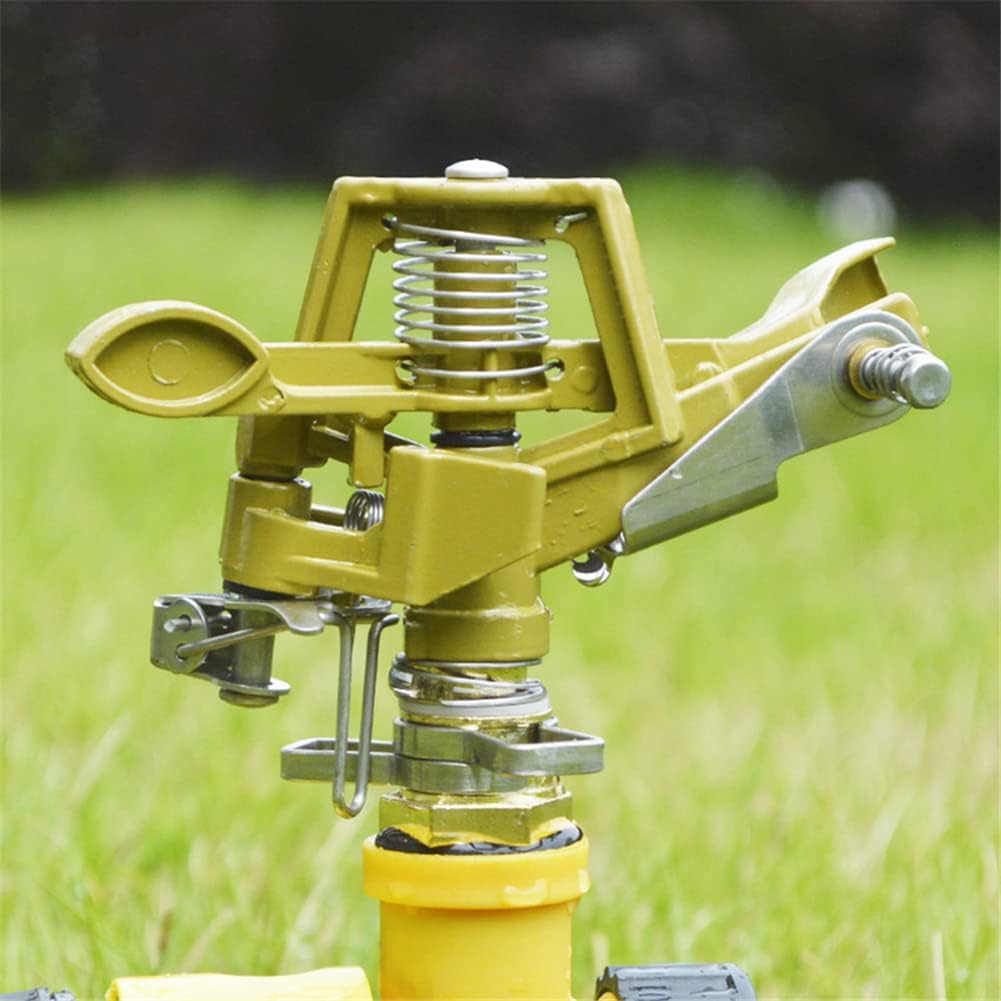Arroseur à Pulsation, Arroseur de Pelouse,pour arrosage jusqu'à 530 m², arroseur Circulaire 360°, pour Arroser Les Plantes Fleurs Légumes - 4