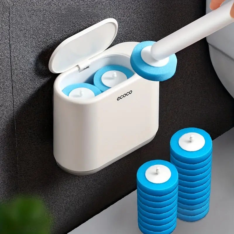 Brosse WC Jetable, Brosse WC Avec Support, Nettoyage En Profondeur Balai Toilette Wc Brosse Toilette Avec 36 Tetes De Rechange Brosse Toilettes Wc Pour Salle De Bain Baignoire Lavabo 91553707