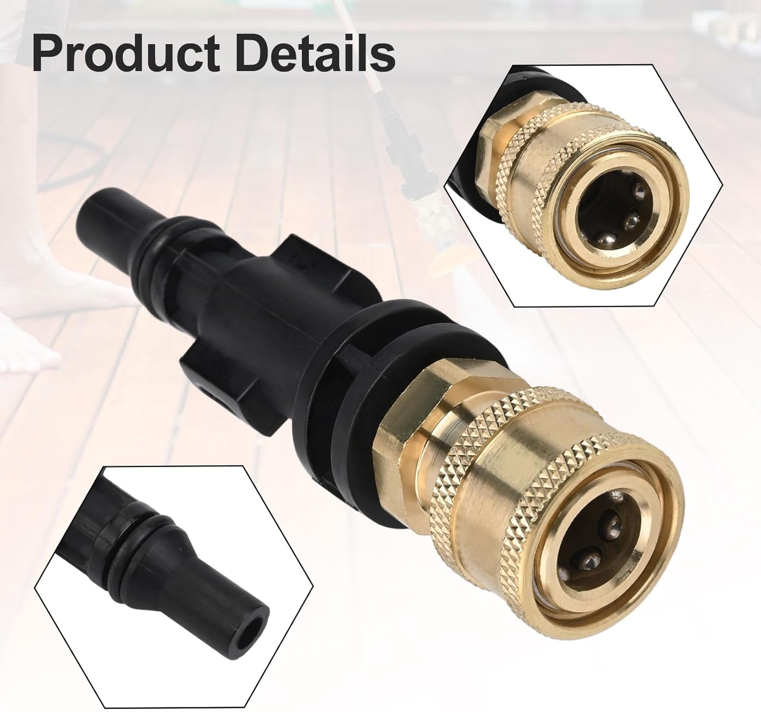 Adaptador de conexão rápida de 1/4