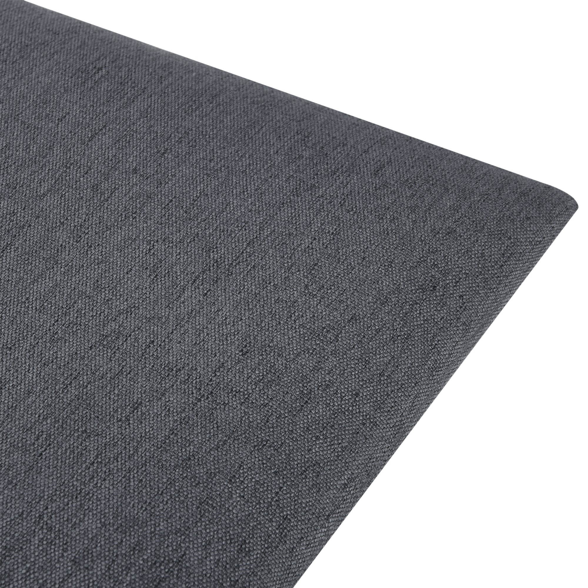 Conjunto de 4 painéis de parede acolchoados Carpino têxtil 30x30cm - Cinzento escuro [neu.haus] - 7