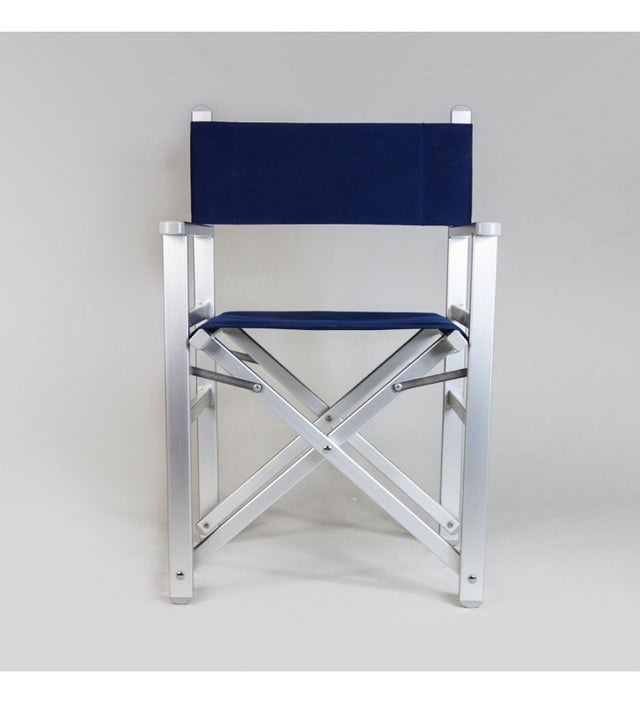 Sedia regista in alluminio anodizzato tela Blu Forte Dei Marmi-Nardini Forniture